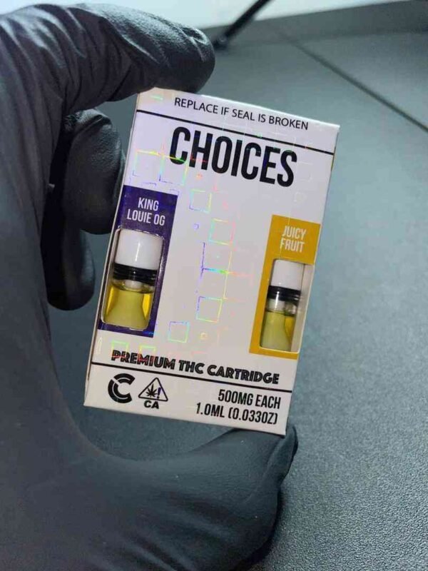 Choice labs disposables Vape cartridges King Louie Og X Juicy Fruit