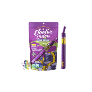 Purple Pesos Jeeter Juice Disposable Live Resin Straw: 500mg | Sativa