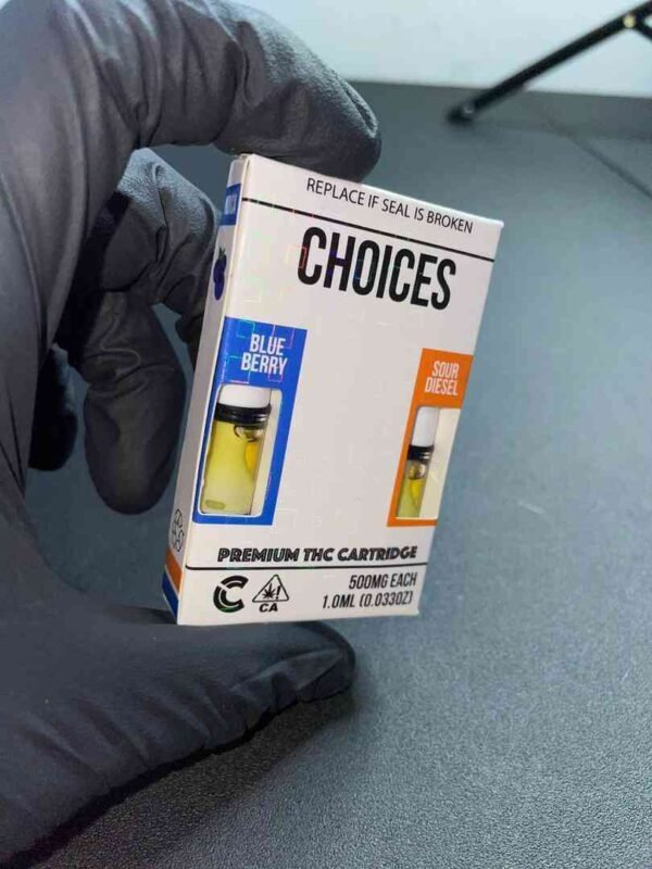 Choices Vape cartridges BlueBerry X Sour Diesel