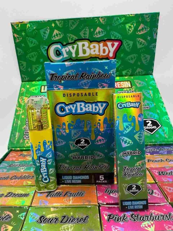 Wholesale Crybaby Liquid Diamond + Live Resin Disposable Vapes- 20 pcs