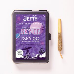 Jetty Extracts: Sky OG x Sky OG UNREFINED Live Resin Infused Preroll 3 Pack (2.1g) | Leafly