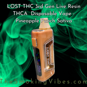 LOST THC 3rd Gen 7gr Live Resin THCA D8 THCP Disposable Vape - Pineapple Punch Sativa