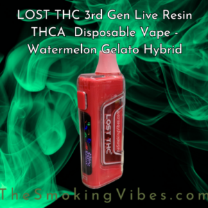 LOST THC 3rd Gen 7gr Live Resin THCA D8 THCP Disposable Vape - Watermelon Gelato Hybrid