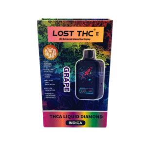 LOST THC 3rd Gen AI 2gr Live Resin Disposable Vape - Grape Indica