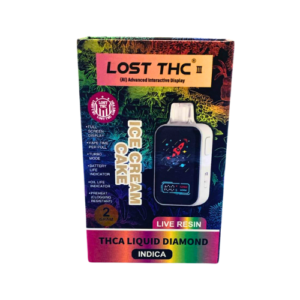 LOST THC 3rd Gen AI 2gr Live Resin Disposable Vape - Ice Cream Cake Indica