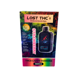 LOST THC 3rd Gen AI 2gr Live Resin Disposable Vape - Strawberry Indica